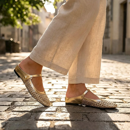 Woven Comfort Mules